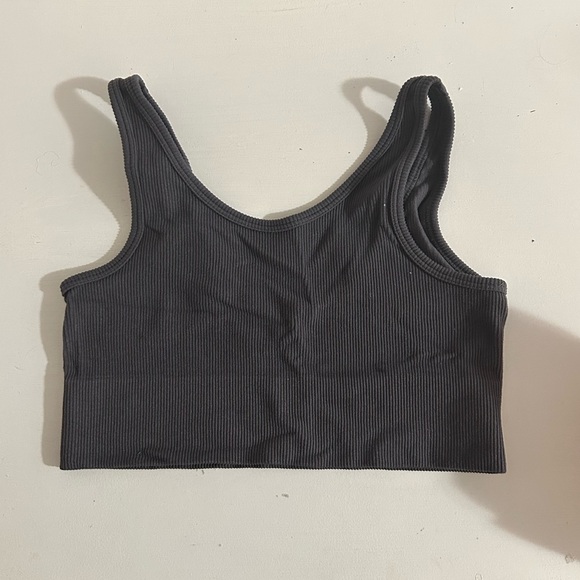 Ribbed Sport Bra/Lounge Top - Picture 2 of 3